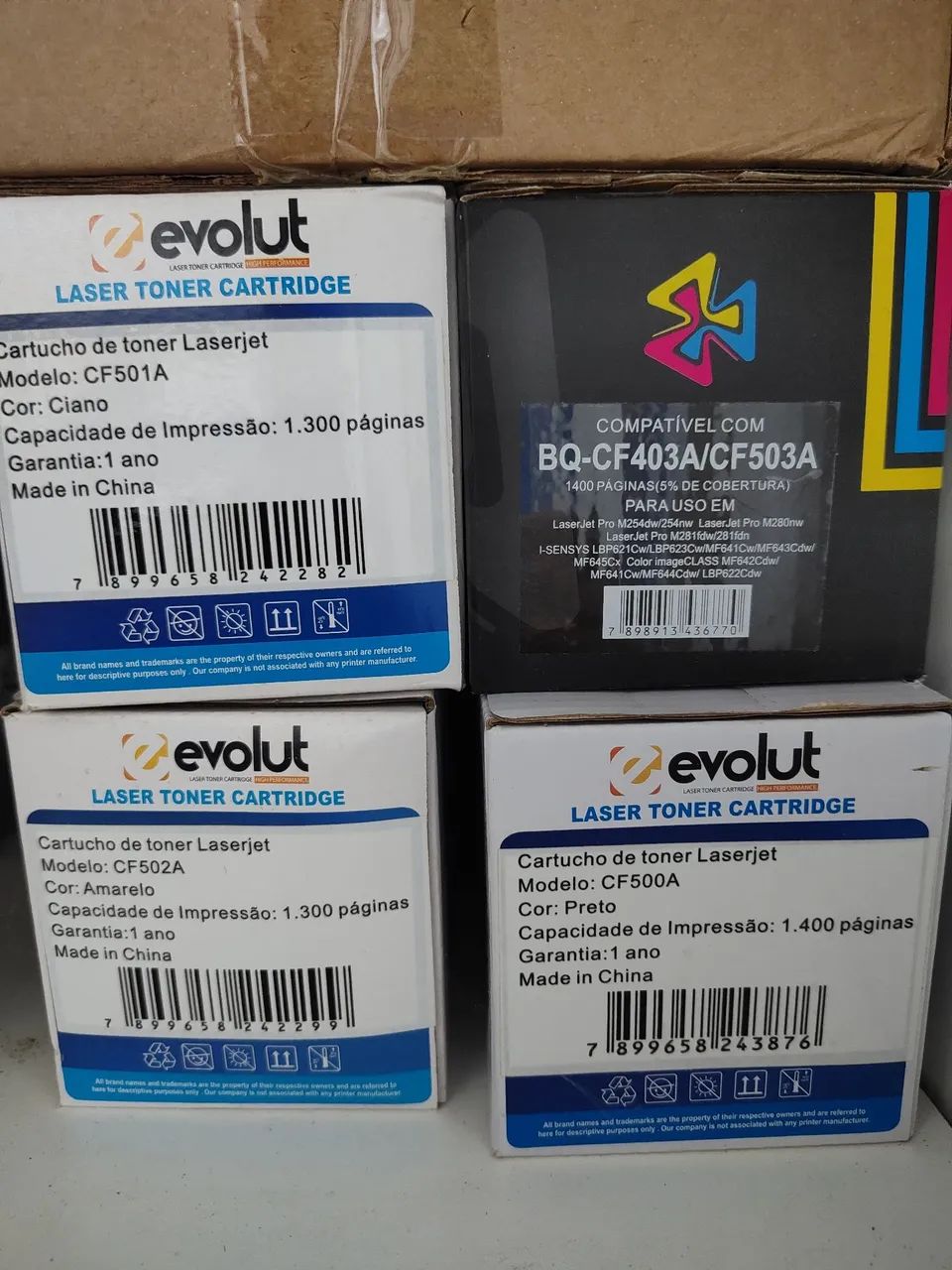Kit toner M254dw CF500A CF501A CF502A CF503A - Foto 2