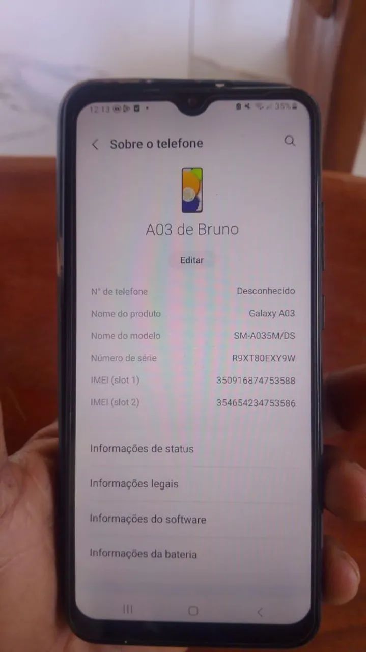 Vende se aparelho celular Samsung a03 funcionando perfeitamente  - Foto 2