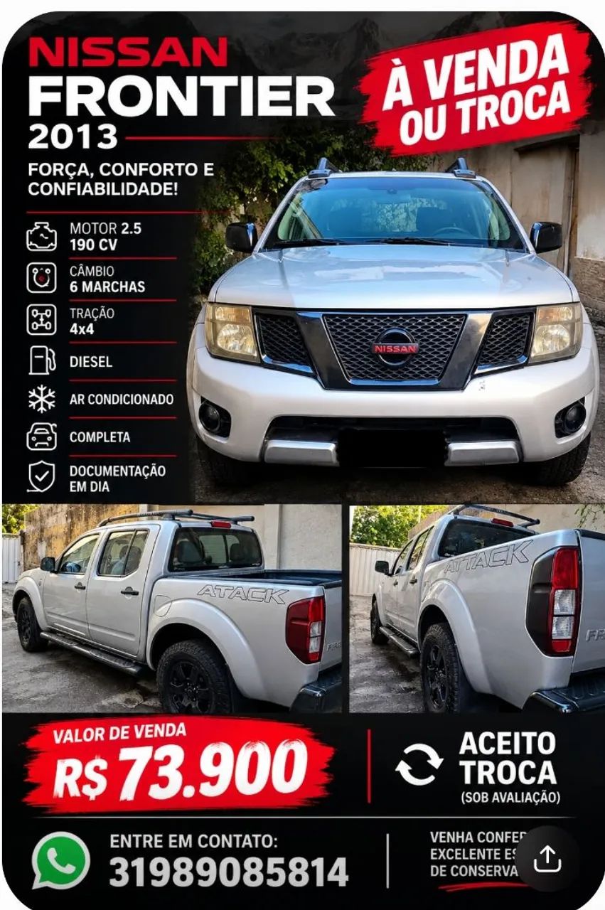 Nissan Frontier SV AT.CD 4X4 2.5 TB DIESEL MEC. 2013