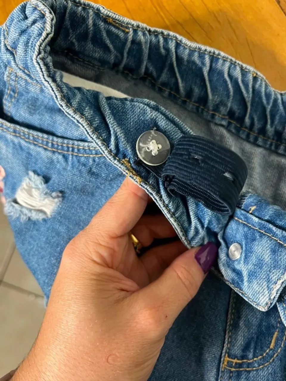 shorts jeans infantil zara - Foto 4