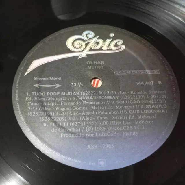 LP Vinil Metrô - Olhar (1985) - Foto 3