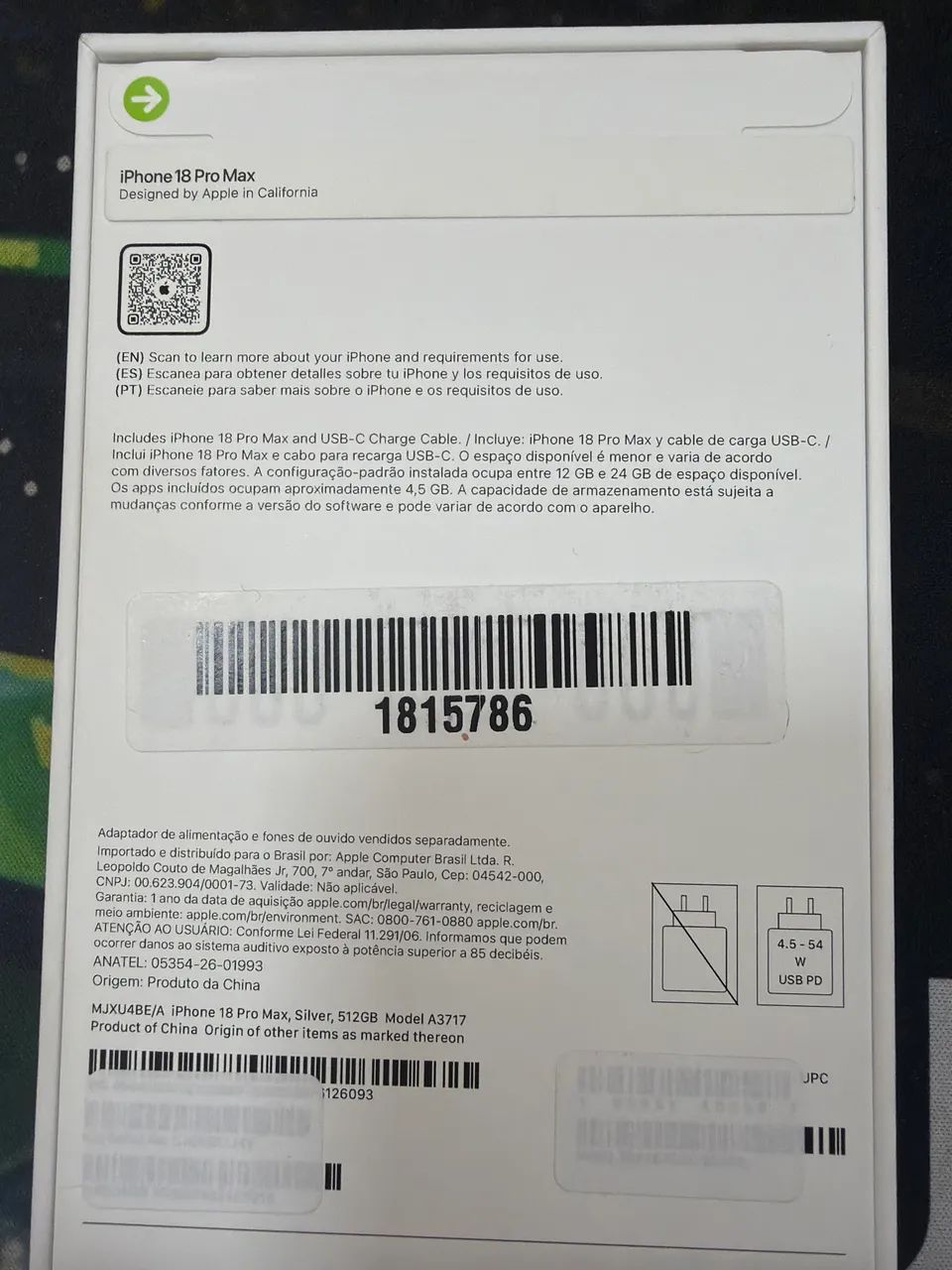 Vendo IPhone 18 PRO MAX 512 - Foto 2