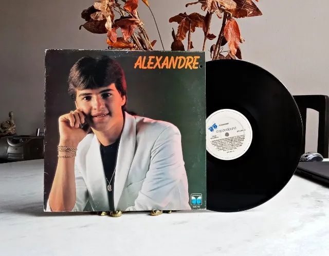 raro lp vinil - alexandre - distante da saudade (1989)