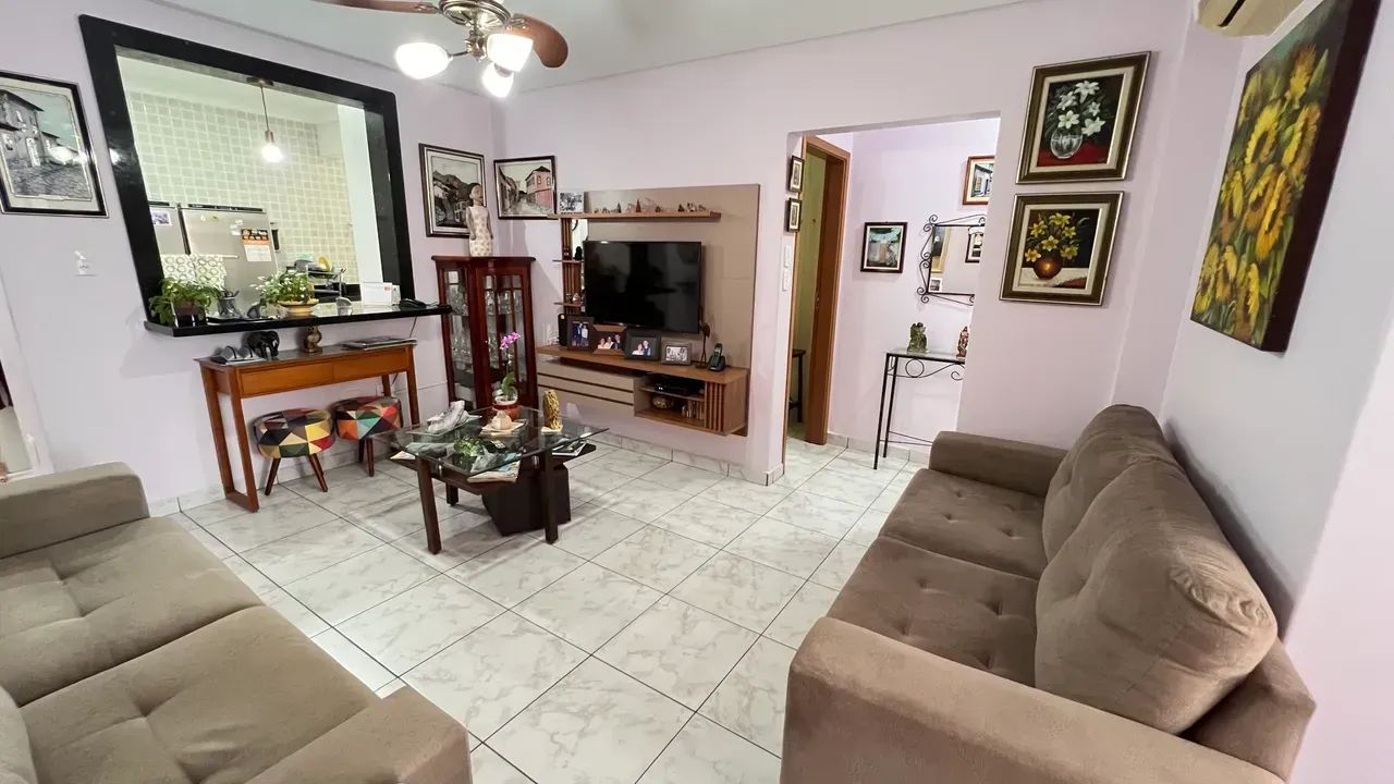 Apartamento garagem fechada com elevador - Boqueirão Santos - Foto 2