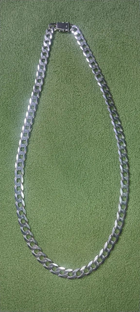 Corrente Prata 925 Grumet 10mm Seminova - Foto 3