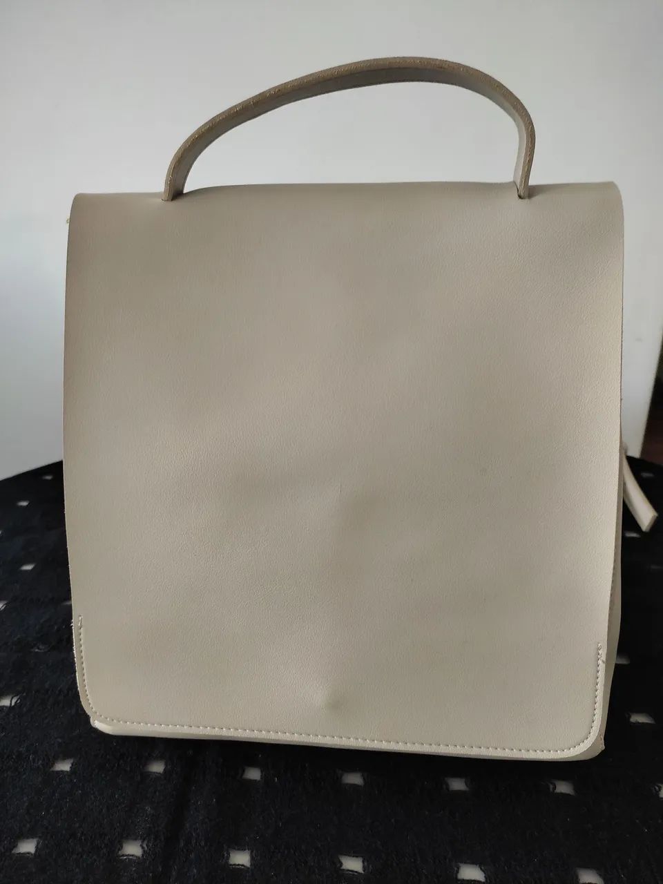 Bolsa Mochila de couro  - Foto 2