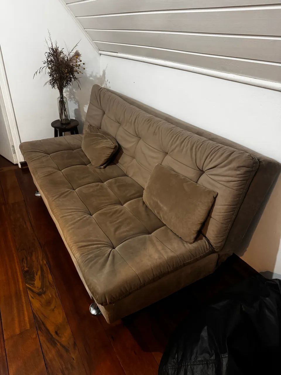 Sofá-cama reclinável 3 posições - muito bem conservado