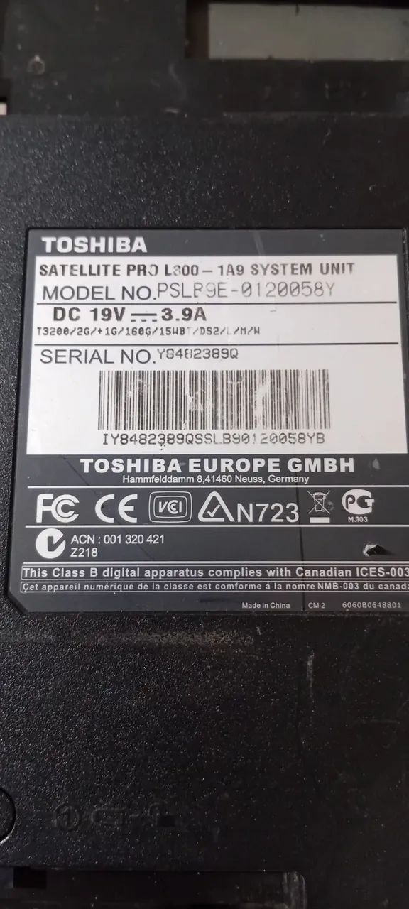 Carcaça Notebook Toshiba Satellite L300 - Foto 3