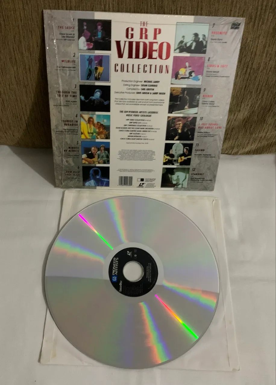 Laserdisc grp vídeo pionner artists impecável ótimo estado  - Foto 4