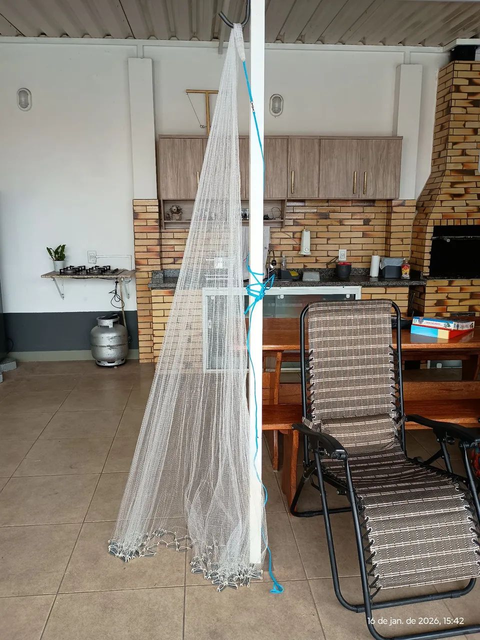 Tarrafa feita a mão para camarão malha 1  - Foto 2