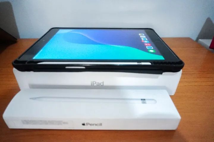 iPad 9ª Geração 64GB Space Gray + Apple Pencil Original | Completo - Foto 3