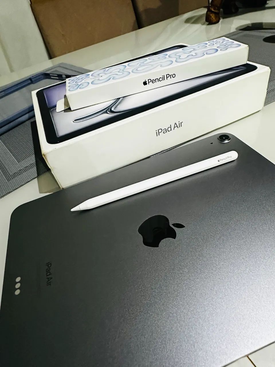 iPad Air M2 11 - 256GB | Completo + Apple Pencil Original+ capinha e película  - Foto 5