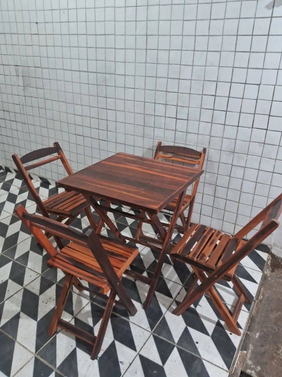Mesa madeira jogo 