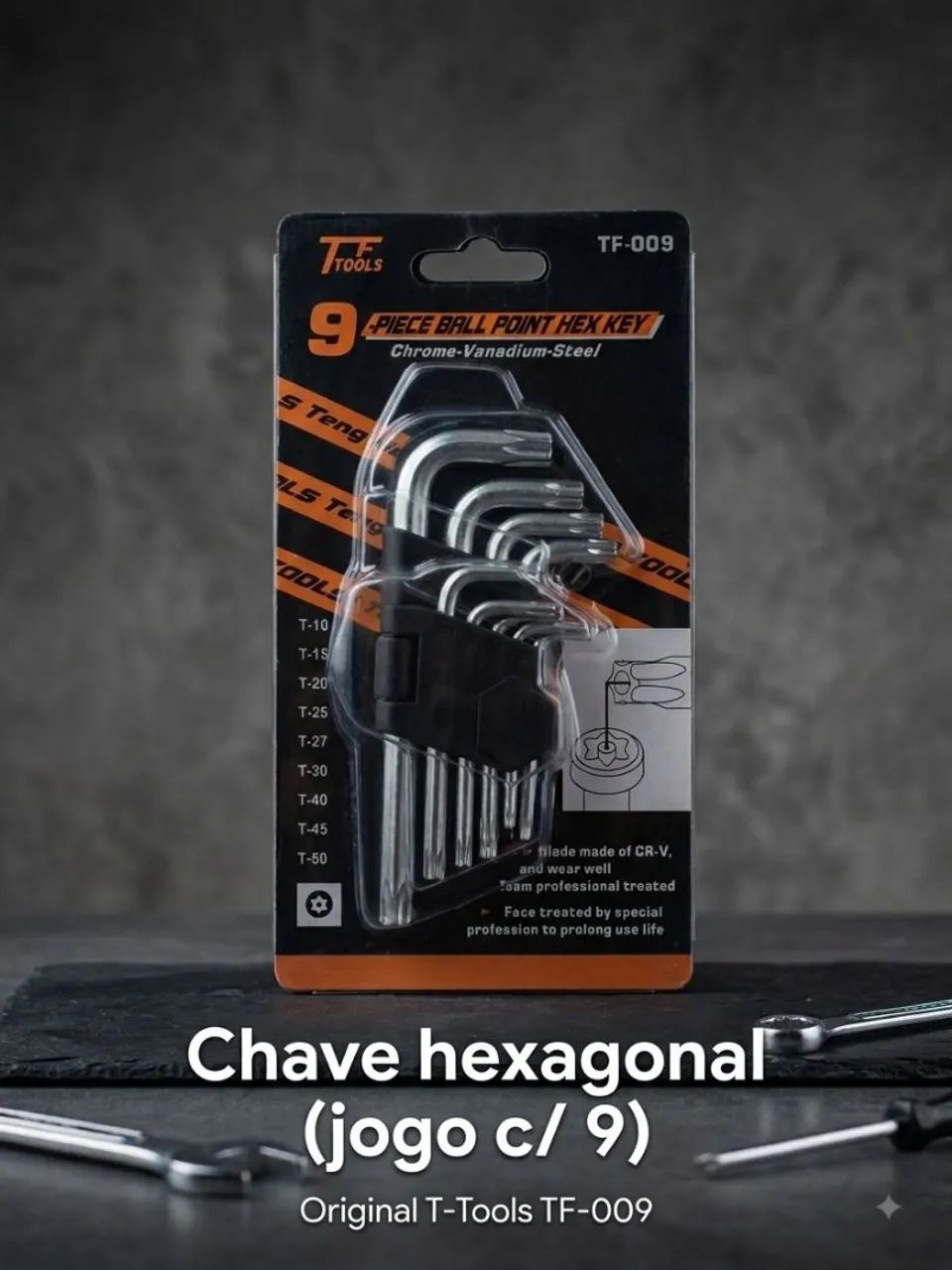 Kit chave hexagonal de bola 