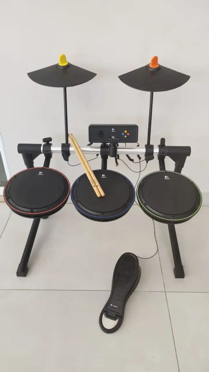 Bateria Guitar Hero Xbox 360 Logitech - Foto 4