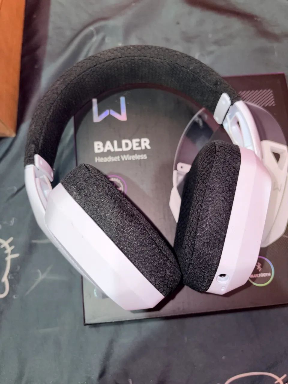 Headset Gamer Warrior Baldor Wireless Bluetooth - Branco