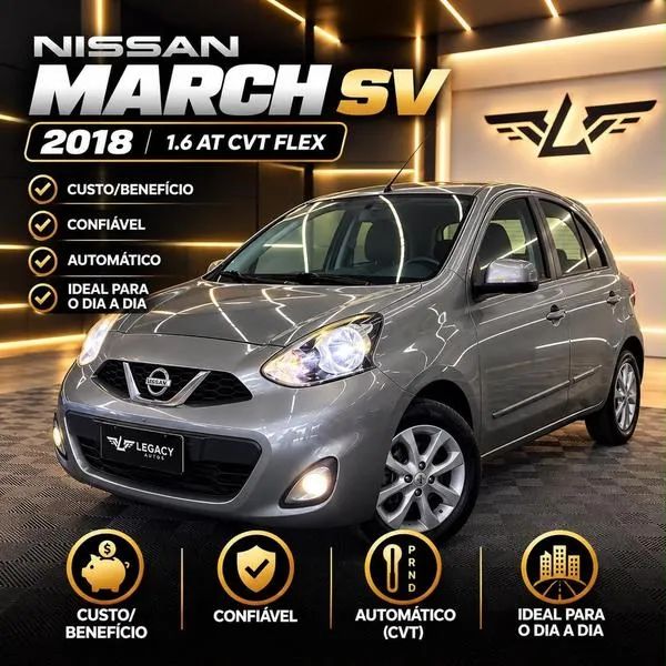 Nissan March SV 1.6 16V FLEXSTART 2018