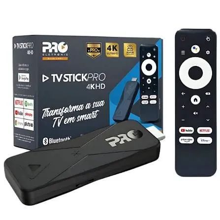 Tv stick 4k HD pro eletrônic controle por voz