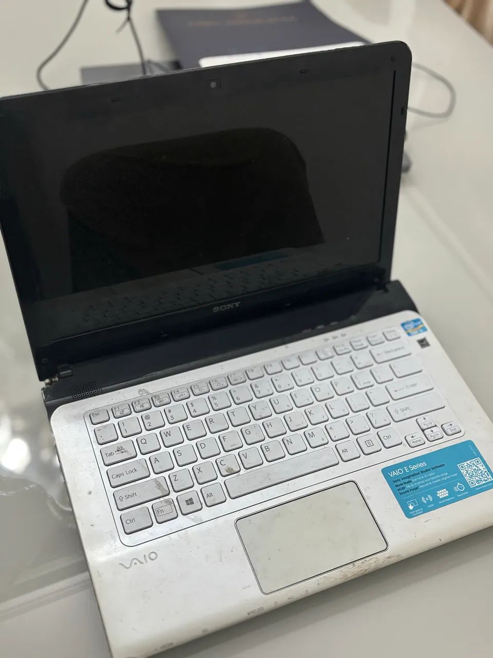 Notebook VAIO Funcionando - Teclado com Defeito - Foto 2