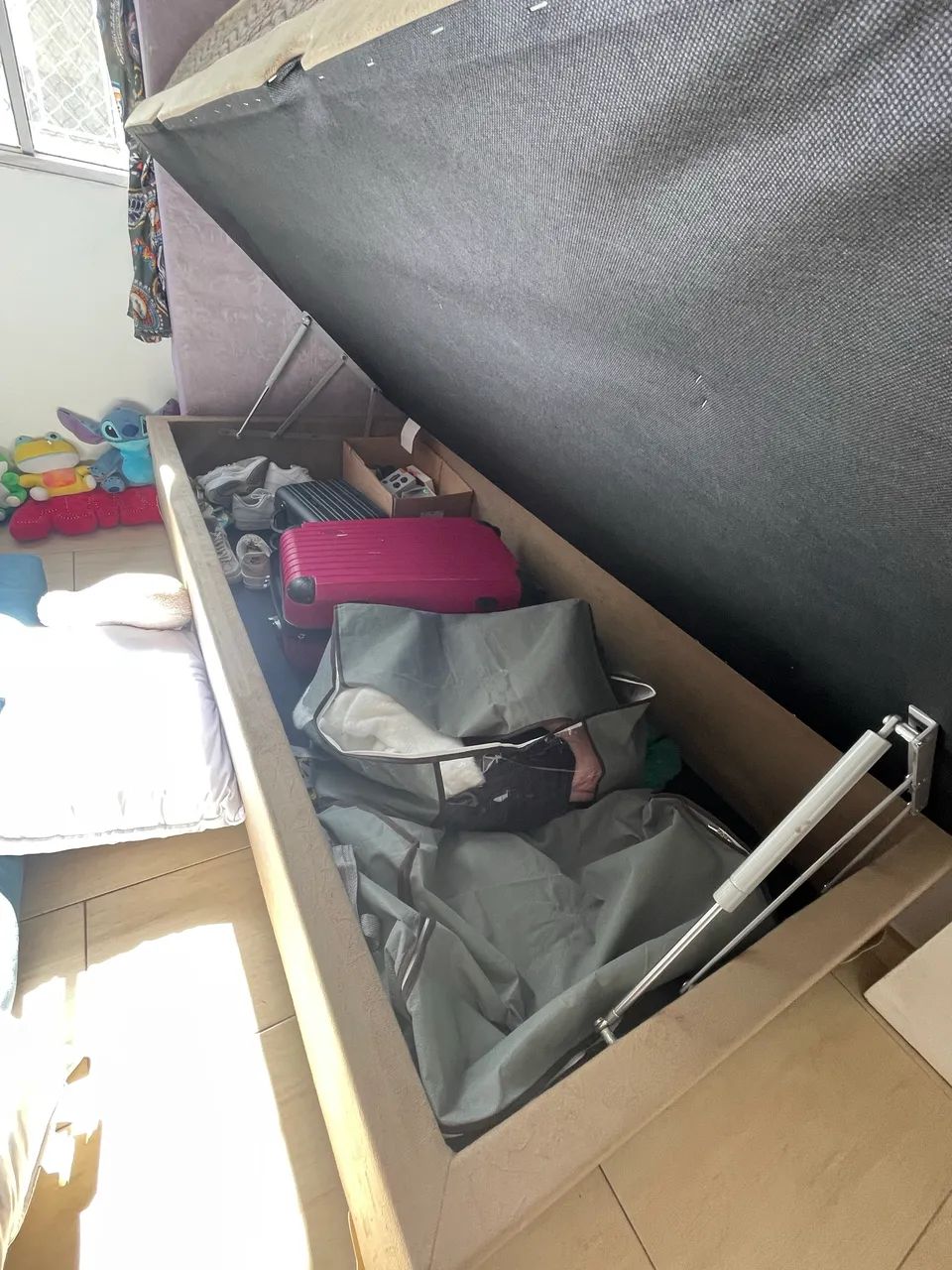 Cama box baú viúva + colchão ortopédico  - Foto 5