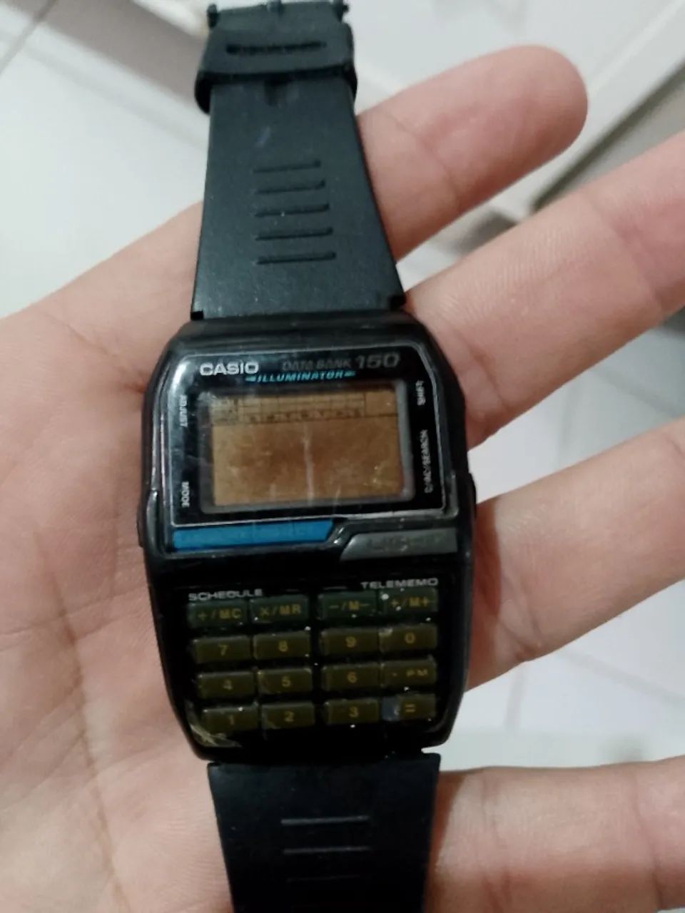 Relógio Casio calculadora dbc-150 vintage.  Funcionando.esta sem bateria 