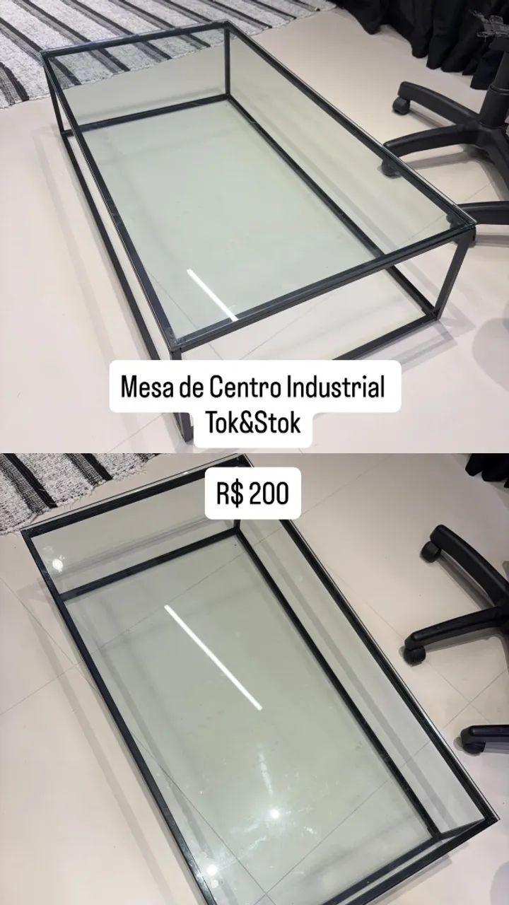 Mesa de Centro industrial Tok&Stok