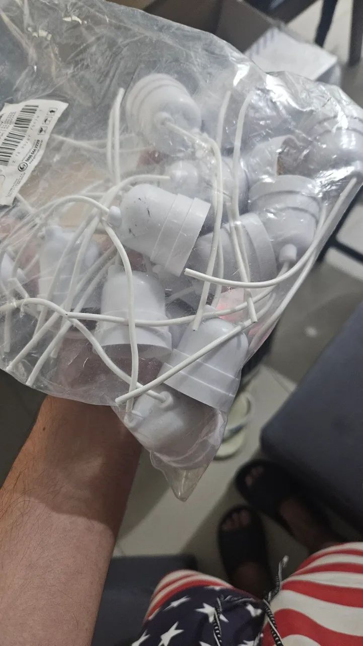 Bocal termoplastico pendente sem chave