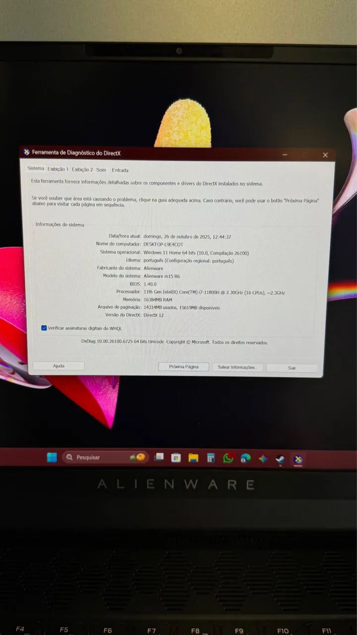 Notebook Gamer Alienware m15 R6 - Foto 3