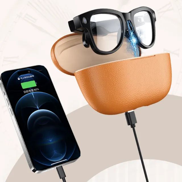 Óculos Inteligentes AI com Câmera 4K, Áudio Bluetooth, Tradução em Tempo Real e Assistente - Foto 2