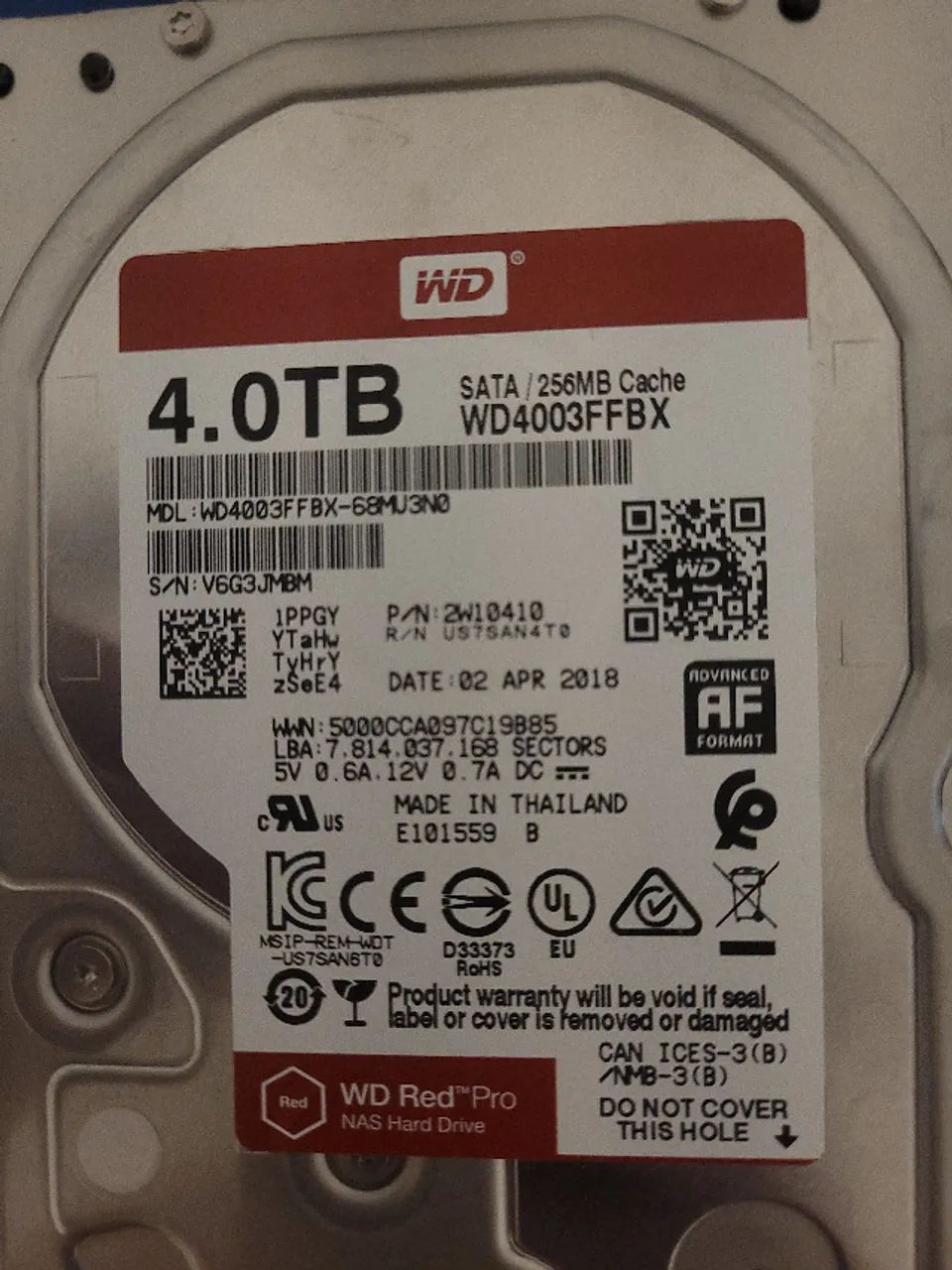 HD WD Red Pro 4TB + Crystal Disk - Foto 2