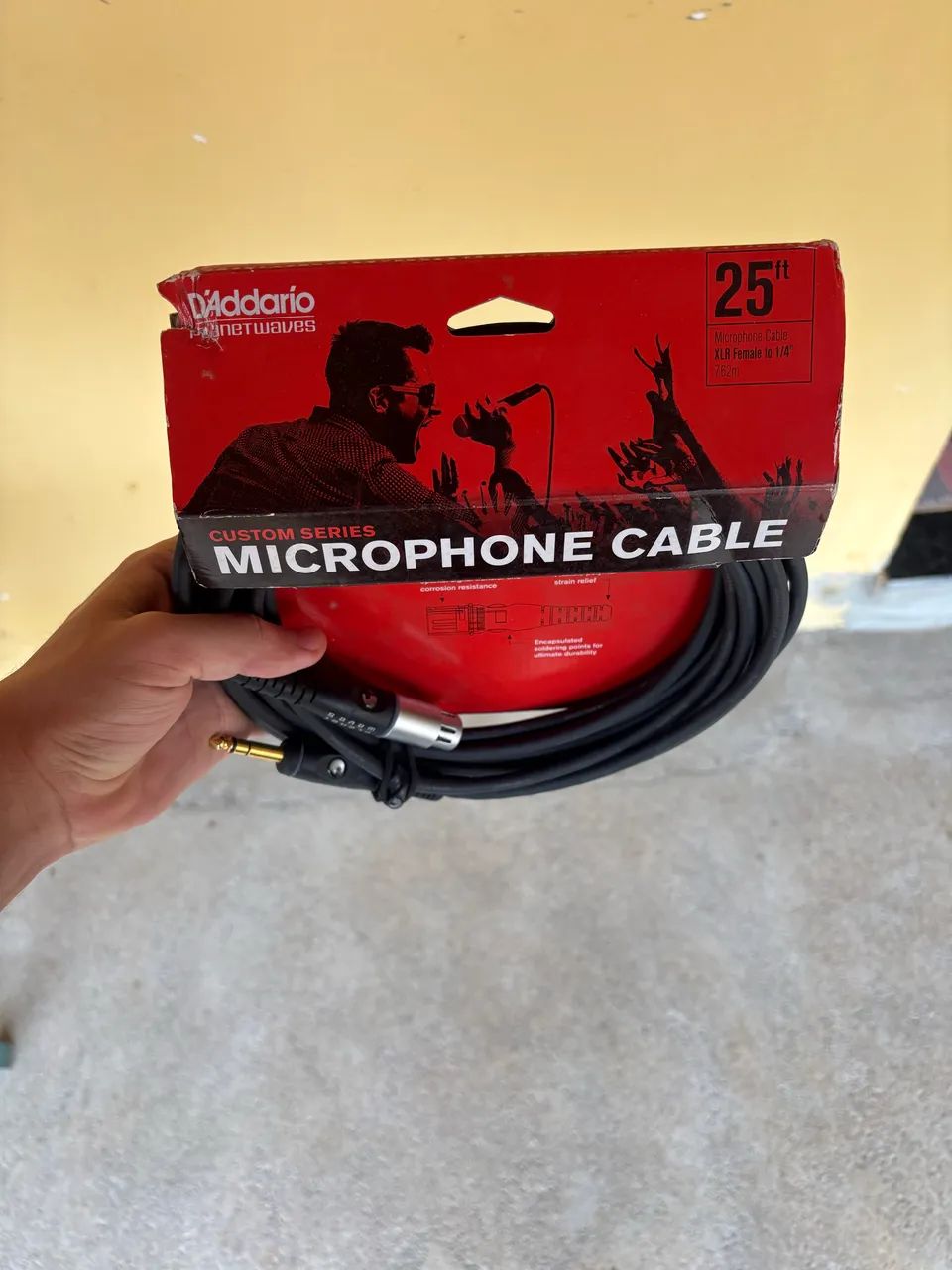 CABO PARA MICROFONE DADDARIO 7,62M - Foto 4