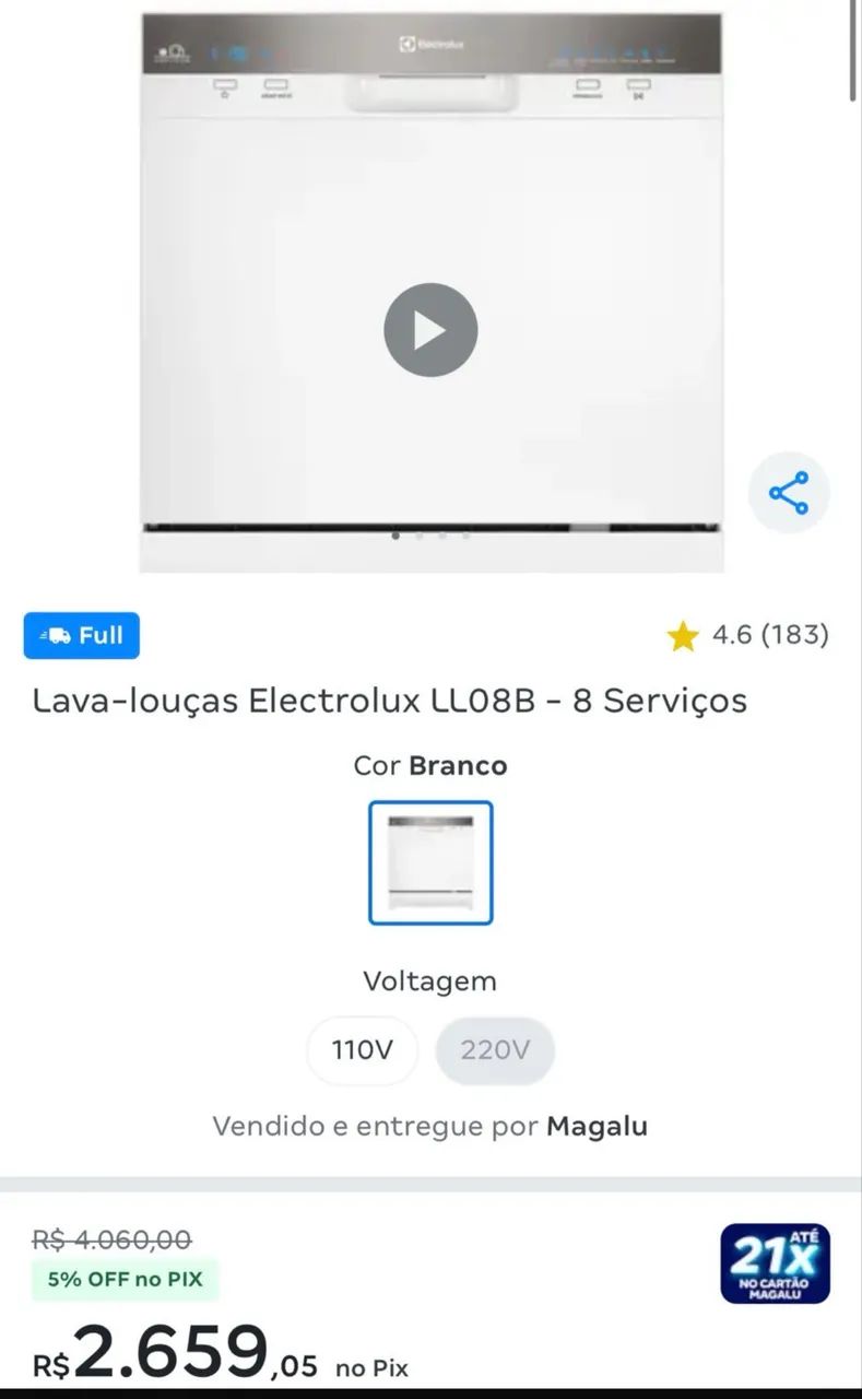 Lava Louça 8 serviços_Eletrolux - Foto 2