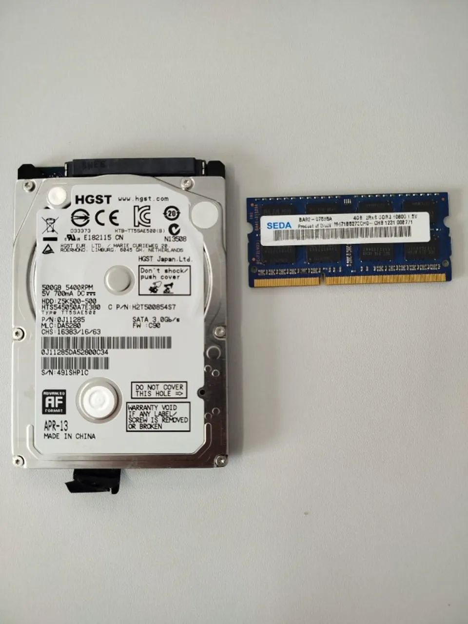 Hd e memória para seu notebook