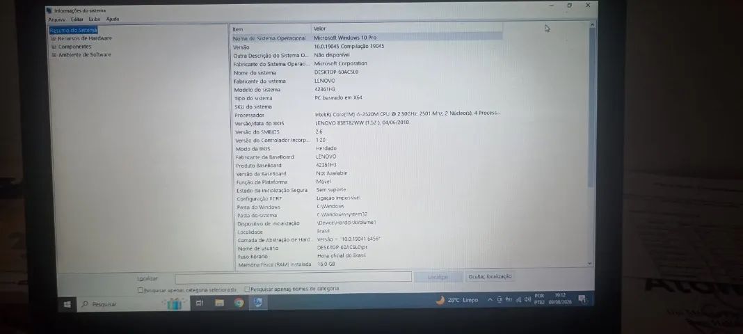 notebook lenovo 