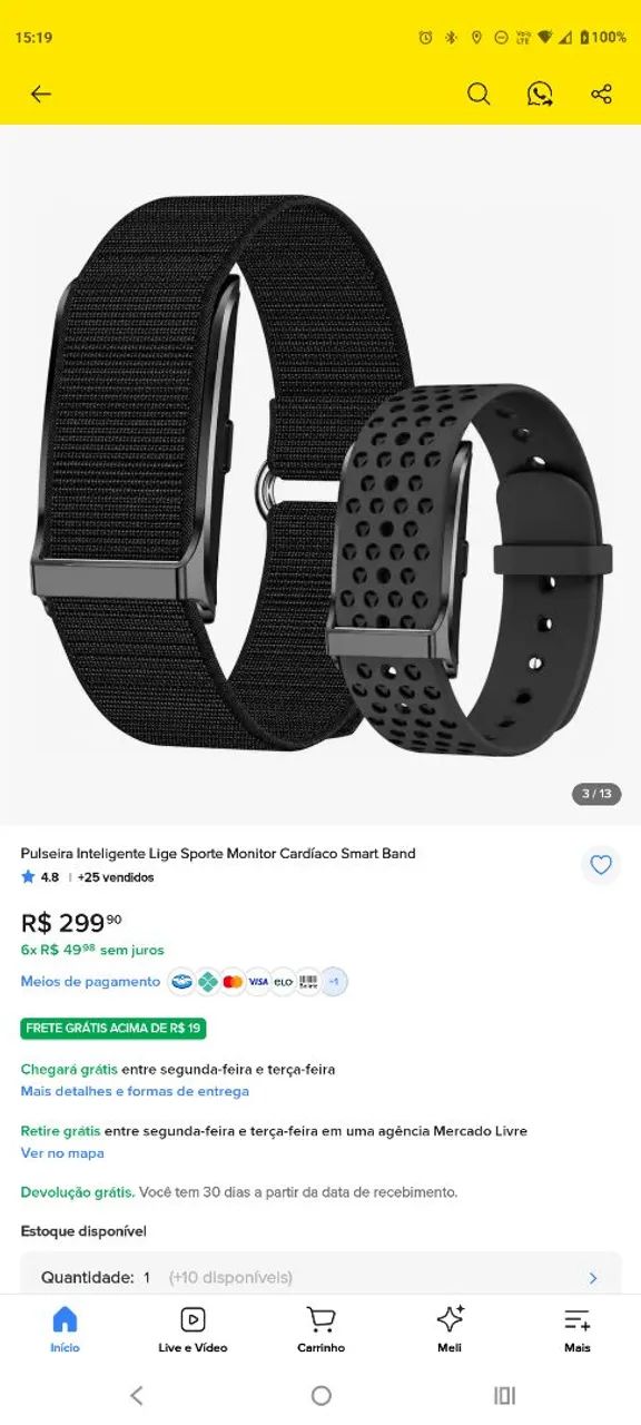 Pulseira inteligente  - Foto 3