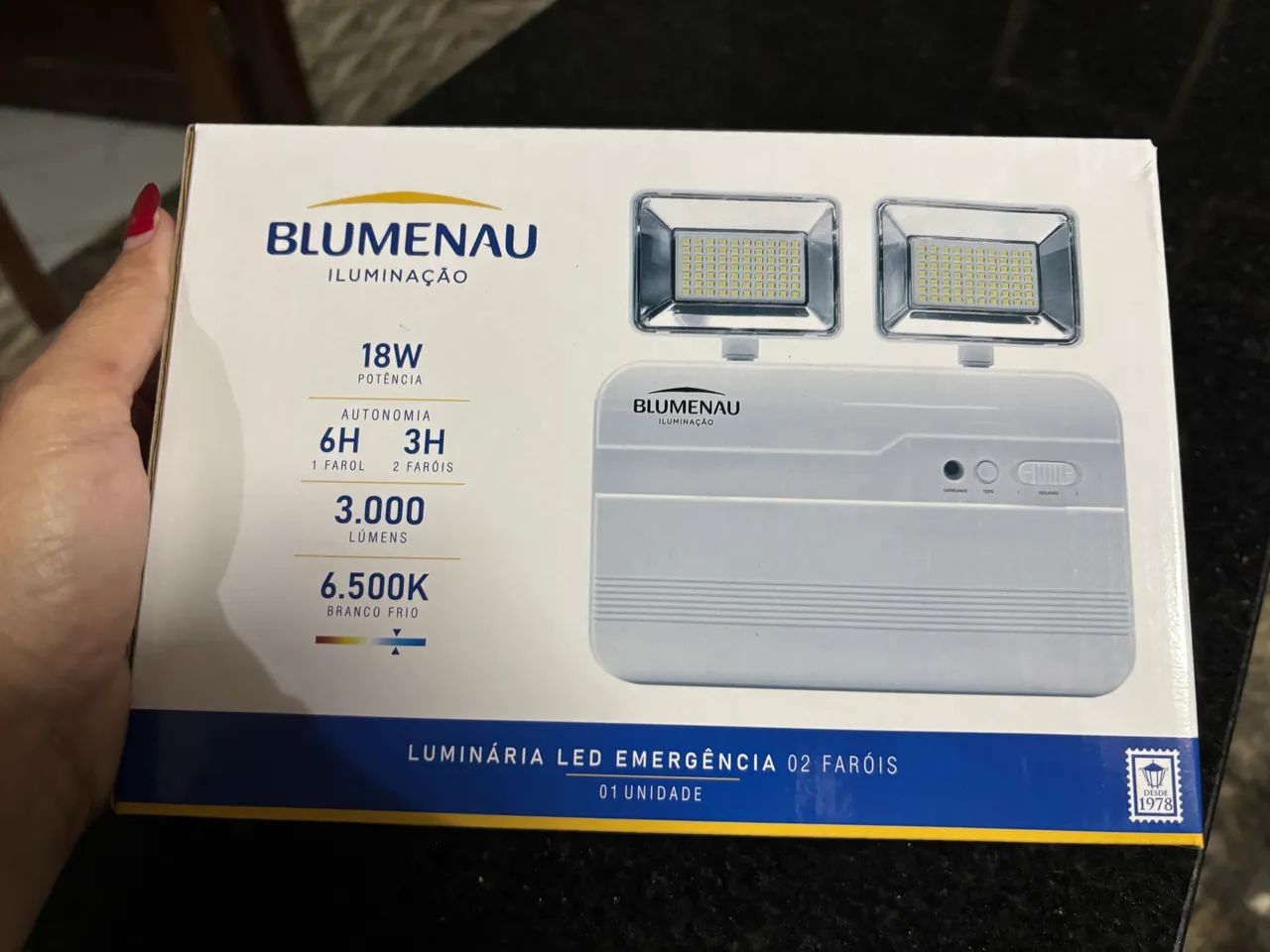   ? LUMINÁRIA LED DE EMERGÊNCIA BLUMENAU - Foto 3