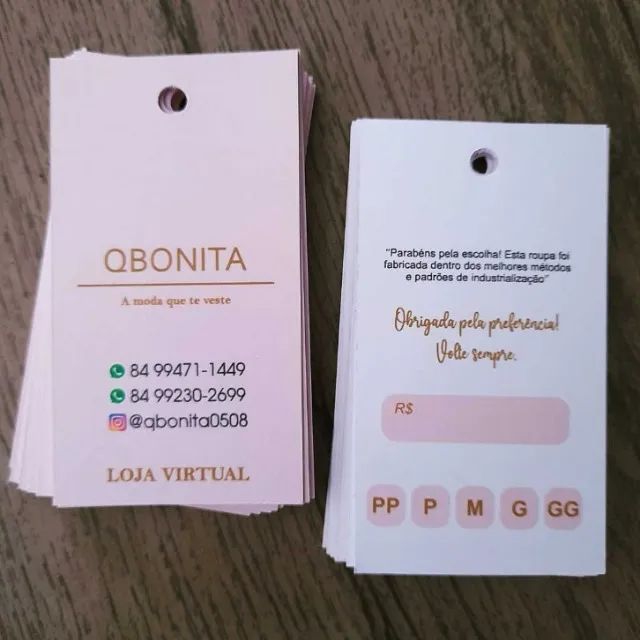 Promoção tempo limitado : 5000 tags personalizados ! Bijuterias e roupas