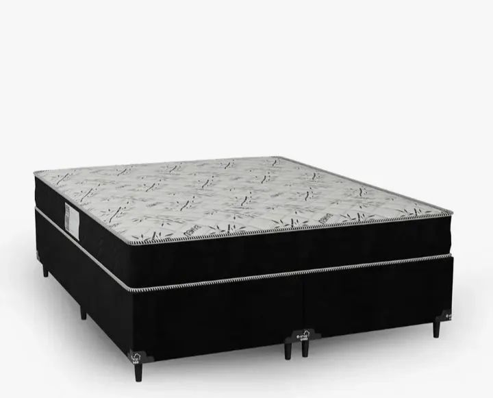 Cama Queen Base Box Duplo