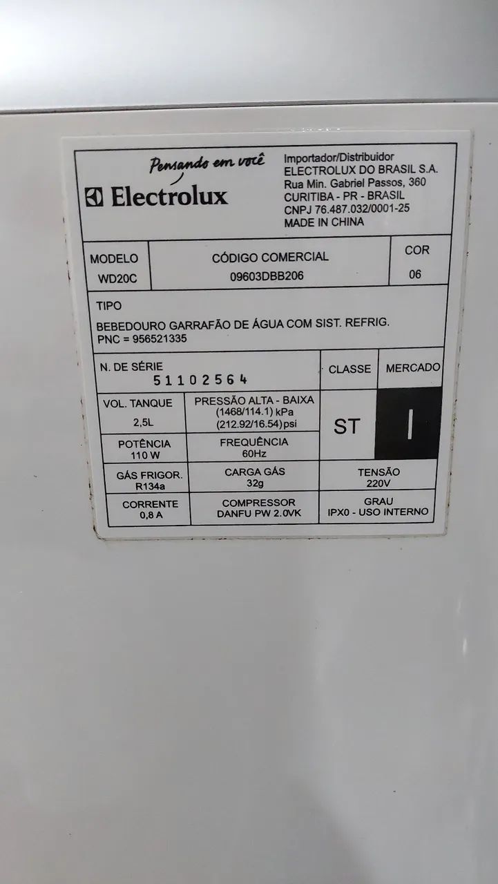 Bebedouro para garrafão com compressor - Foto 3