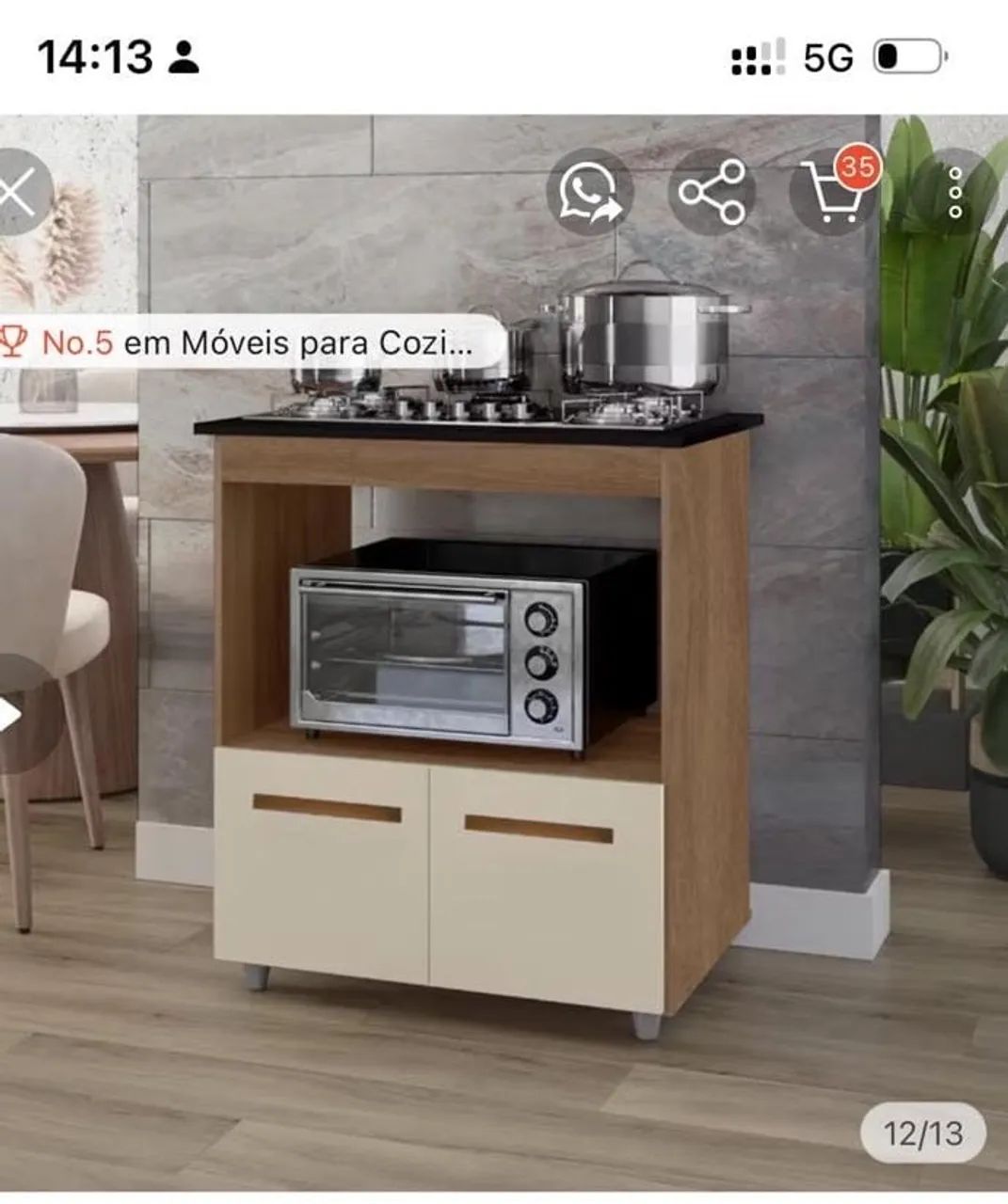 Armário cooktop 4 bocas - Foto 2
