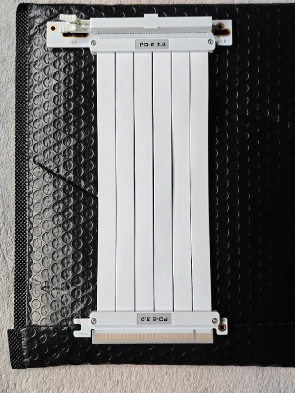 Cabo Extensor Riser pci express 3.0 x16 Preto/Branco 20cm - Foto 5