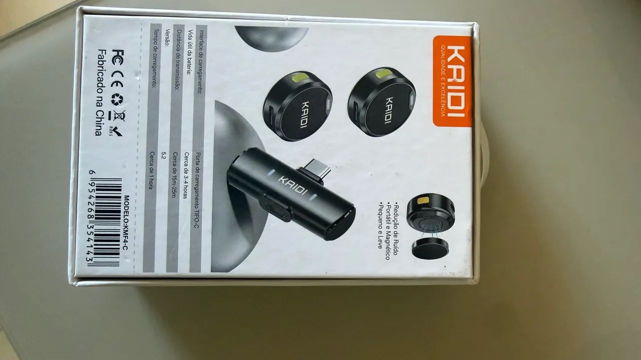 Microfone de lapela kaidi  - Foto 3