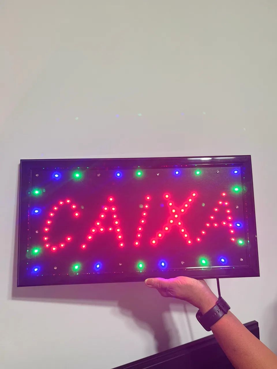 Placa luminosa caixa 