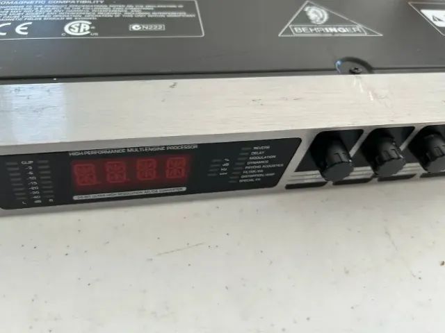 Behringer V Processador De Efeitos Virtualizer Pro DSP2024P 24-Bit Multi-Engine Effects - Foto 5
