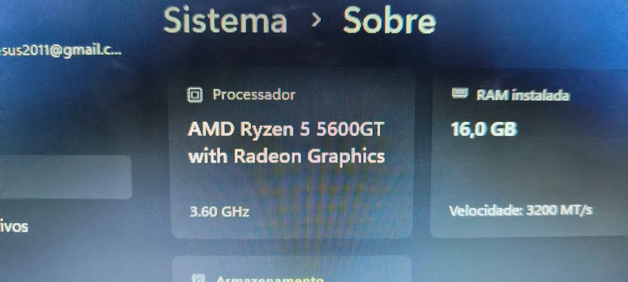 Rayzen 5 5600GT com um mês de uso - Foto 2