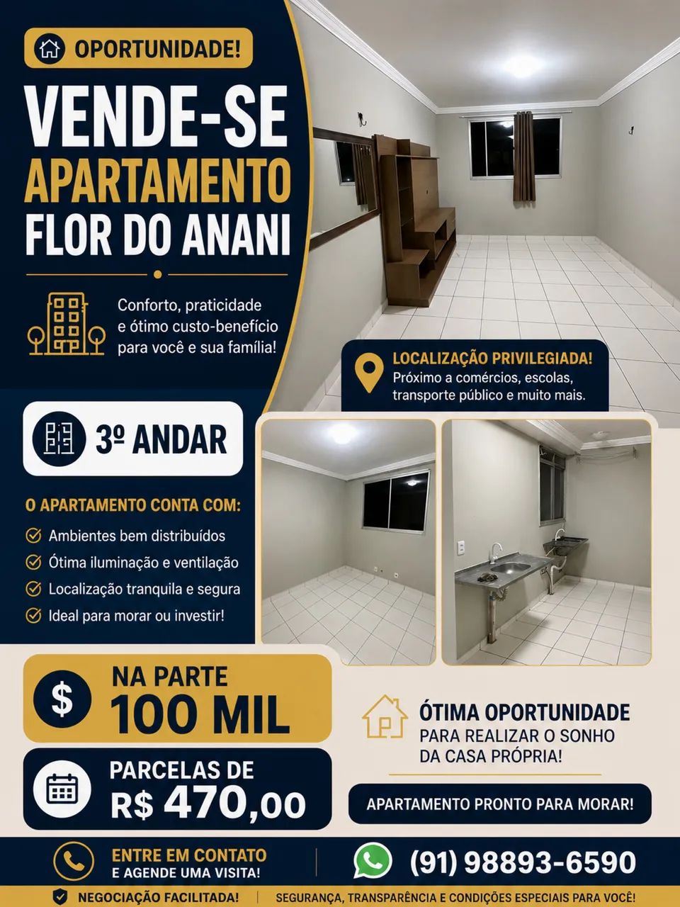 Apartamento flor do anani - REPASSE - Foto 4