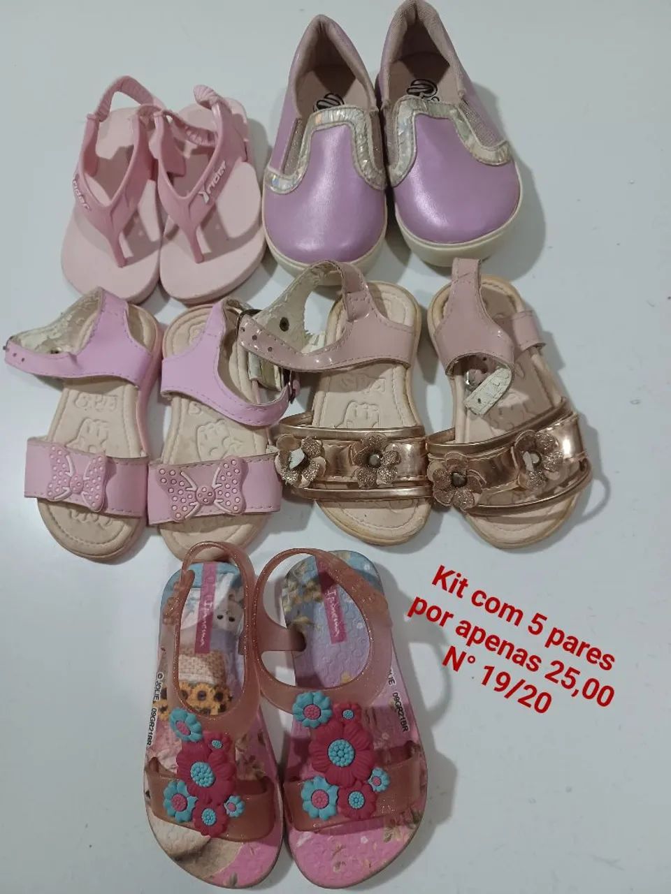 5 pares por 25,00