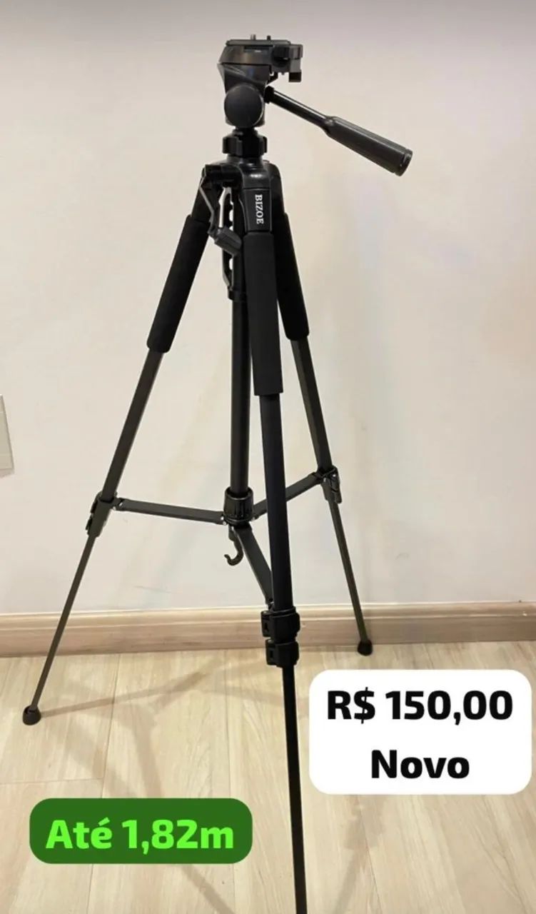 Tripe para foto e filmagem BIZOE até 1,82m