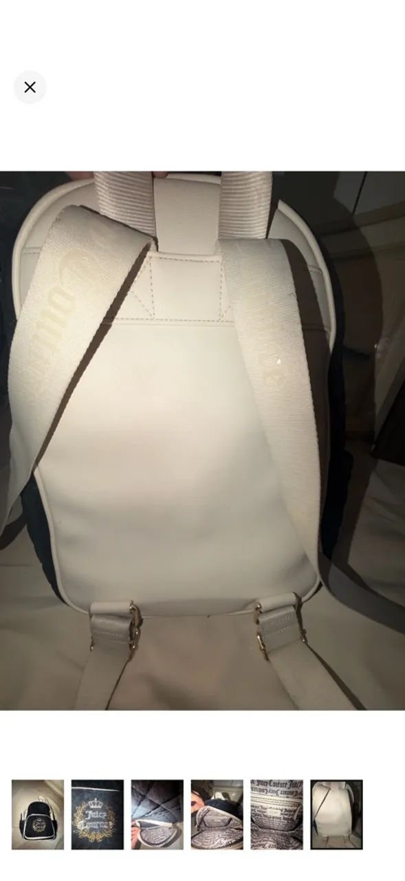 Juice Couture mochila de veludo cotelê. - Foto 5