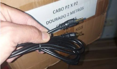 CABO P2 X P2 2MTS DOURADO - Foto 3